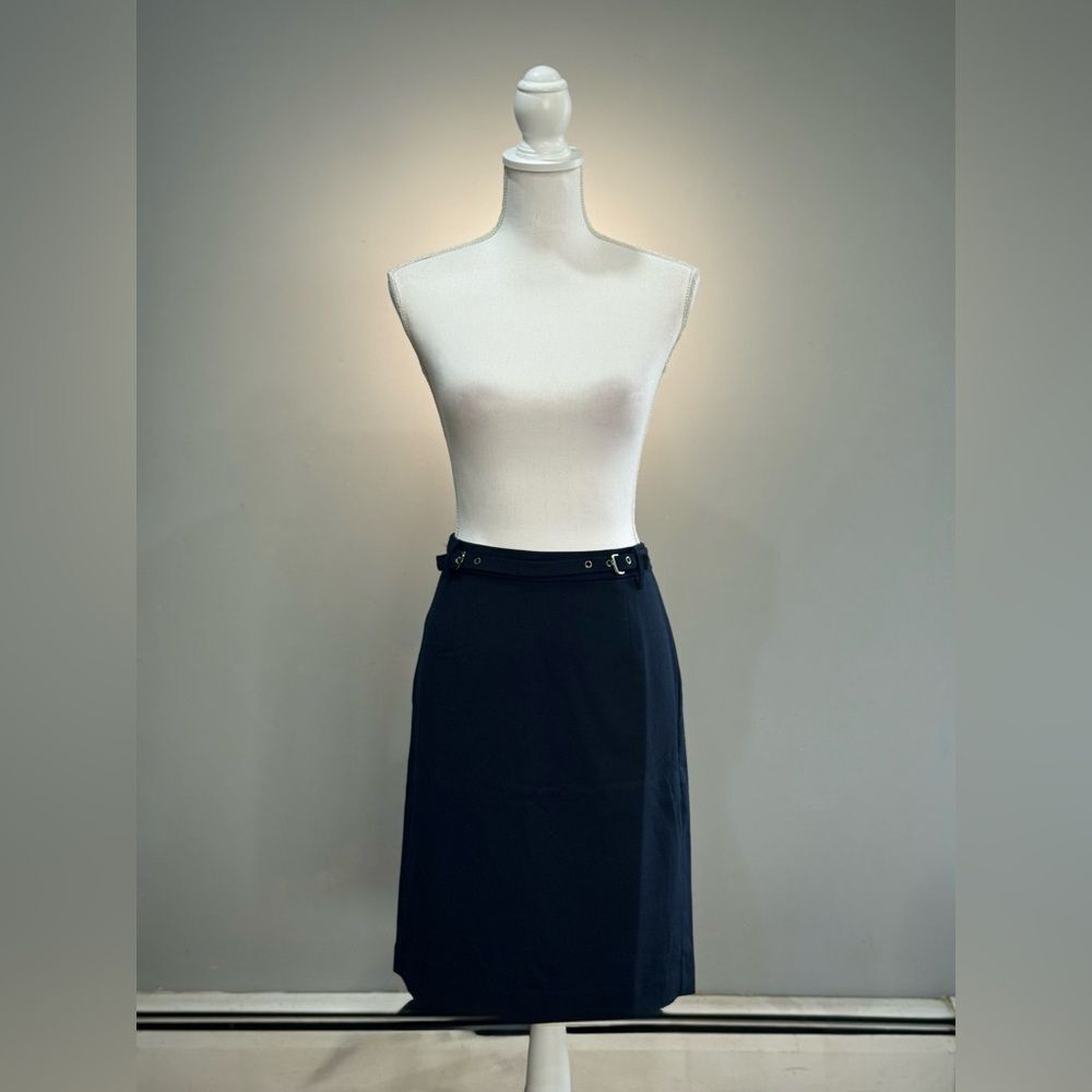 SALE! Navy Banana Republic Factory Belted Pencil Skirt Size 10 NWT